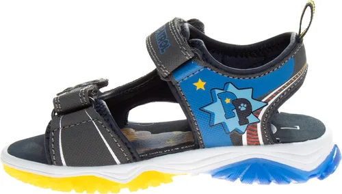 Vista 2 de Nickelodeon Zapatos iluminados de la Patrulla Canina para niños, sandalias de verano, zapatos de agua para niños, correa ajustable de Chase Marshall