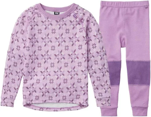Vista 4 de Helly-Hansen Graphic LIFA - Juego de merino (niñoniños pequeñosniños grandes)