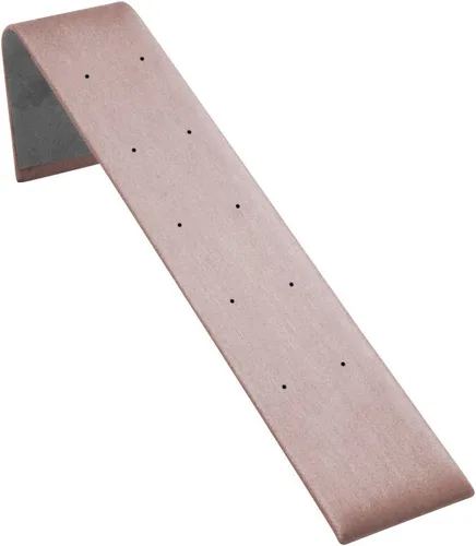 Vista 12 de Pendiente de joyería de cuero rosa con soporte en T grande ~ 6.75 pulgadas de alto