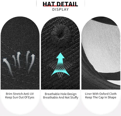 Vista 3 de Negi Snapback Hats for Men Black hat Flat Bill Men Blank Hats Trucker Cool lids Flat