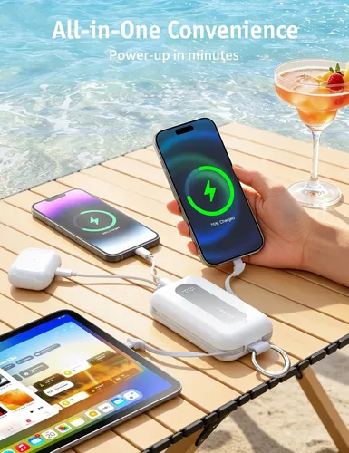Vista 2 de RORRY CharmGo Portable Charger 20000mAh 30W Power Bank 4 in 1 Battery Pack