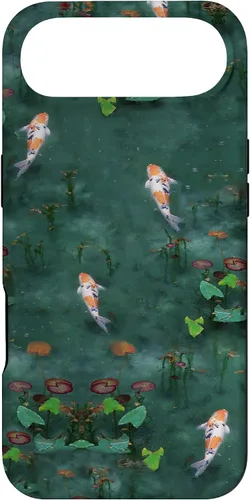 Vista 27 de Emerald Green Majestic Zen Water Garden Japanese Koi Fish Case for iPhone 17