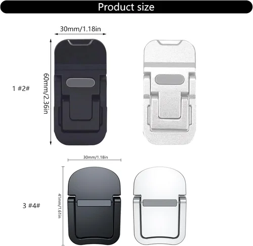 Vista 6 de 2Pcs Foldable Laptop Stand Portable Notebook Holder Adjustable Cooling Bracket for Laptop Tablet