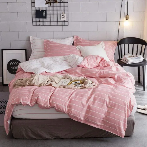 Vista 11 de Erosebridal - Juego de ropa de cama kawaii, juego de funda de edredón con diseño de fresa rosa, para mujeres, niñas y niños, decoración