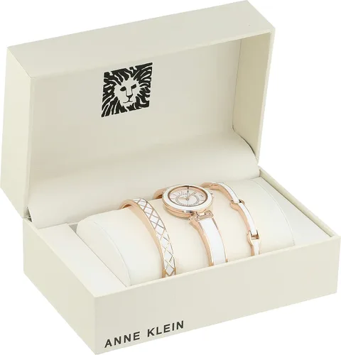 Vista 2 de Anne Klein AK3296 - Juego de pulsera y pulsera acentuados con purpurina para mujer
