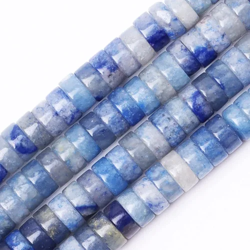 Vista 10 de Cuentas Heishi de piedra natural para hacer collares, cuentas pequeñas de piedra redonda plana de 0.116 pulgadas x 0.039 pulgadas para hacer joyas