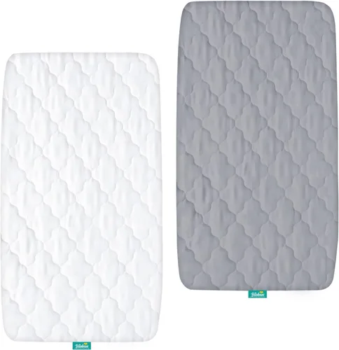 Vista 10 de Funda de colchón para moisés, se adapta a 18 x 30 pulgadas Halo Moisés Giratorio Fits Halo Bassinet Flex, Glide, Premiere & Luxe Series Sleeper, 2