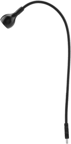 Vista 8 de Luz de computadora de cuello de cisne, lámpara de escritorio portátil USB LED de cuello flexible de 1 W, lámparas con puerto de carga USB para 04