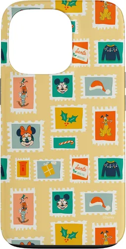 Vista 10 de iPhone 16 Disney Mickey & Minnie Mouse Holiday Christmas Santa Stamps Case