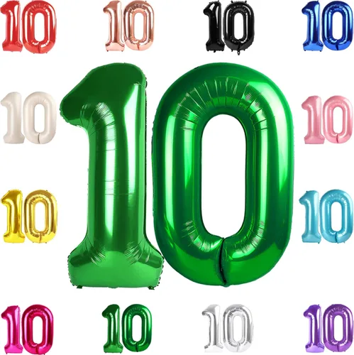 Vista 90 de Globo negro del número 0 de 40 pulgadas – globo número 0, decoraciones