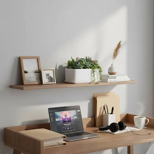 Vista 3 de Maceta moderna rectangular minimalista de cerámica de 10 pulgadas para plantas suculentas/Caja abierta con platillo, Moderno, Blanco