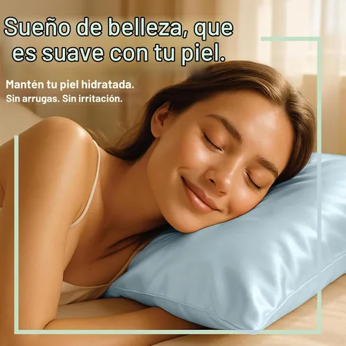 Vista 4 de ShopBedding - Lujosa funda de almohada de satén para el cabello, 2 unidades, satinada, estándar, con cremallera, estampado de cebra marrón