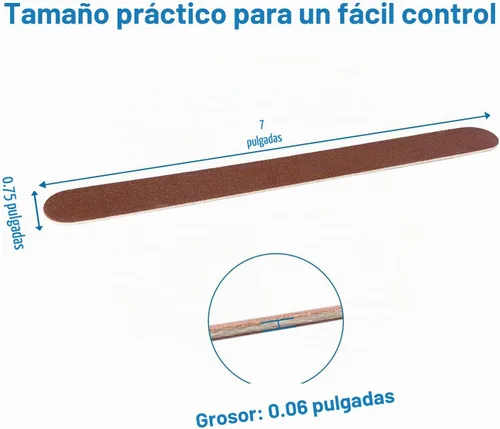 Vista 7 de 100 limas de uñas de madera, lima de uñas de tablero de esmeril de 7 pulgadas para uñas naturales, juego de herramientas de manicura, lima de uñas
