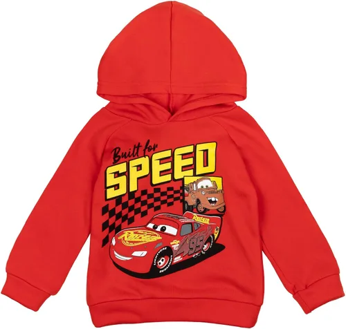 Vista 2 de Disney Pixar Cars Lightning McQueen - Conjunto de sudadera con capucha y pantalones de vellón