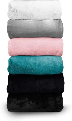 Vista 5 de Comfort Lab Manta reversible de franela Sherpa – Elegante manta mullida para sofá y decoración del hogar – Anti frisado no se desprende, acogedora