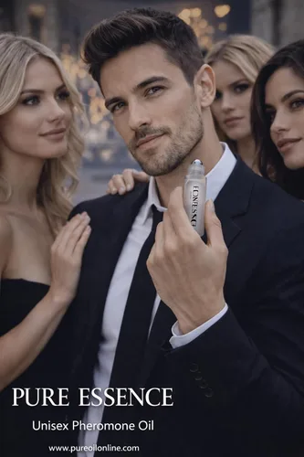 Vista 7 de Aceite de feromonas para hombres y mujeres - Mejora la atracción, la confianza y la presencia. Fragancia limpia y duradera para enrollar - Esencia