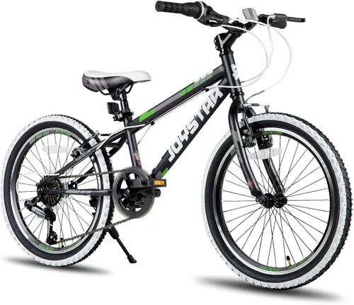 Vista 16 de JOYSTAR Lubbock 20 24 Inch Kids Bike for Boys & Girls Ages 7-12 Years Hardtail Mountain Bike for Kids with 1-Speed/7-Speed Drivetrain, White Wall