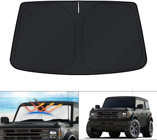 Vista 132 de KUST Parasol para parabrisas para BMW X1 F48 2016, 2017, 2018, 2019, 2020, 2021, 2022, accesorios de ajuste personalizado, parasol plegable