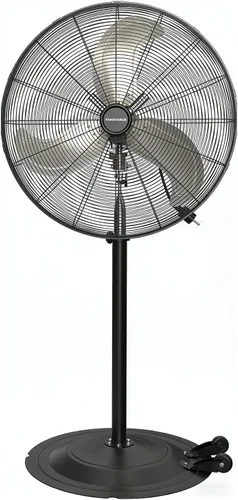 Vista 13 de Ventilador de pedestal con motor de CC de 18 pulgadas, ventilador oscilante de alta velocidad de 4900 CFM, control remoto, ventilador de pie