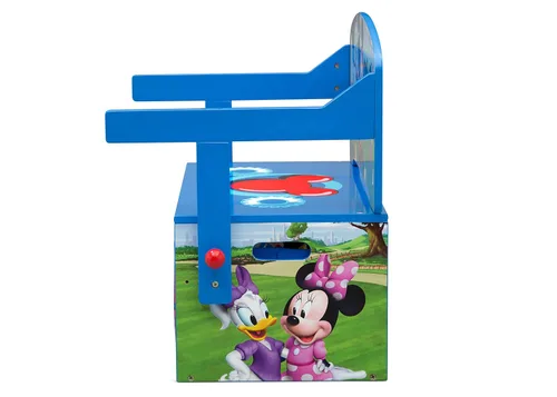 Vista 6 de Delta Children - Banco de actividades convertible para niños, con certificado Greenguard Gold, Mickey Mouse de Disney