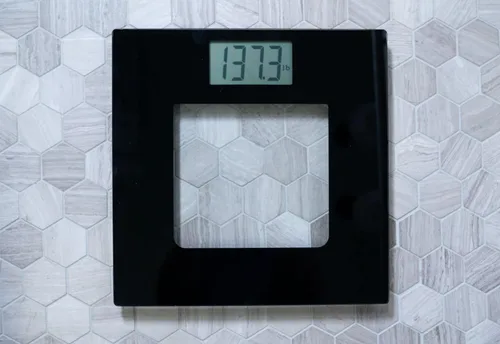 Vista 6 de Báscula digital de vidrio extra ancha La báscula de baño que habla Báscula digital precisa visual y de voz para peso corporal 395 libras