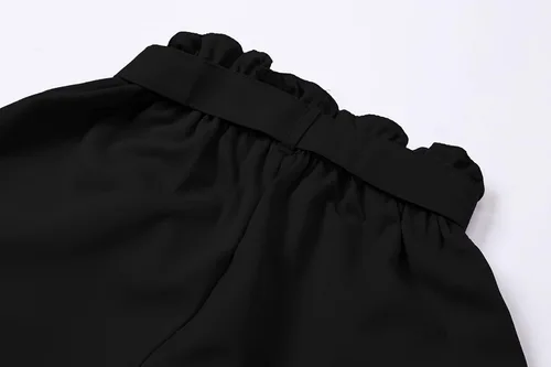 Vista 5 de SANGTREE Pantalones cortos casuales con volantes para niña, 3-12 años