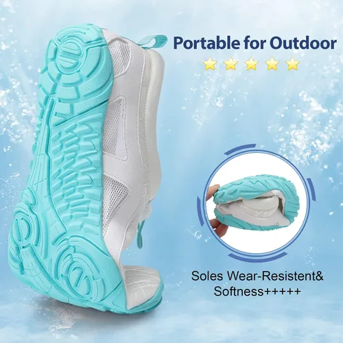 Vista 6 de Spesoul Zapatos de agua para mujer y hombre, para natación, playa, secado rápido, para piscina, senderismo, entrenamiento, deportes acuáticos al