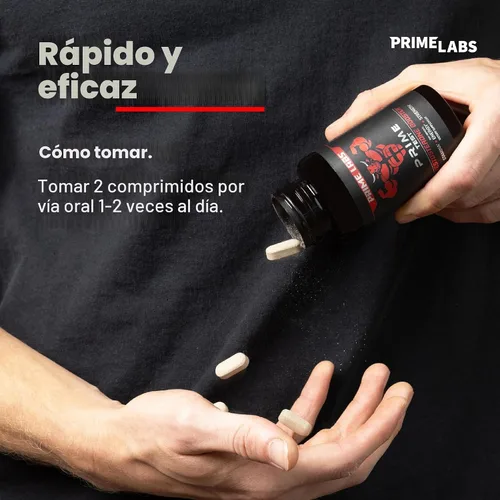 Vista 6 de Prime Labs - Potenciador de testosterona para hombres - Potenciador de estamina, resistencia y fuerza - 60 cápsulas