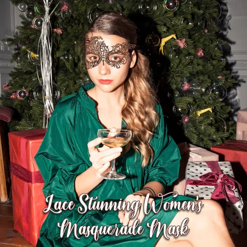 Vista 5 de Masquerade Mask For Women Lace Masquerade Masks for Masquerade Party, Proms, Venetian Party, Mardi Gras, Halloween & Cosplay