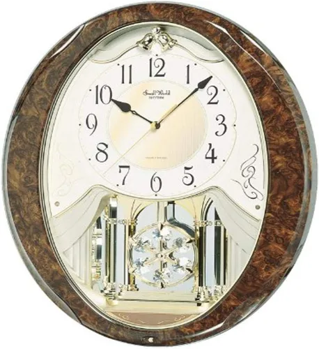 Vista 11 de Reloj de repisa musical "Joyful Crystal Pearl" de Rhythm Clocks