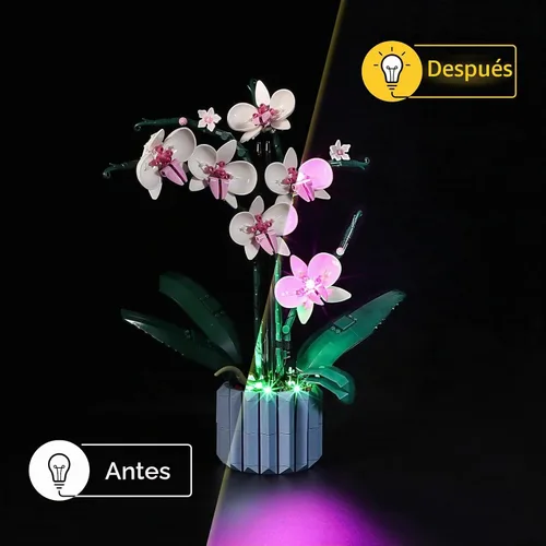 Vista 7 de YEABRICKS Kit de luz LED para Lego Orchid 10311