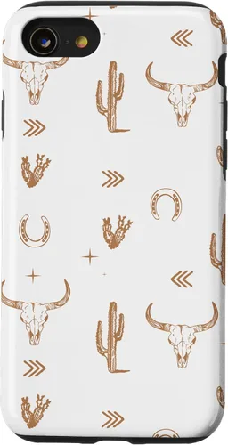 Vista 18 de Western Country - Carcasa para iPhone 17, diseño de calavera de toro sureño