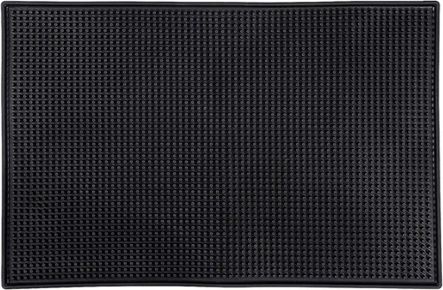 Vista 11 de KINJOEK Tapete de barra de 6 x 12 pulgadas, tapete de goma antideslizante para secado de derrames, para encimera, cóctel, barman café, bebidas