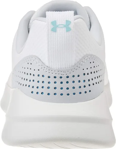 Vista 3 de Under Armour Tenis esenciales para mujer, Onyx White Onyx White Metallic Gold Luster 102