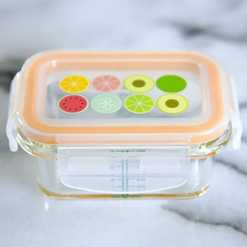 Vista 5 de Sage Spoonfuls Recipientes de vidrio para alimentos para bebés con tapas, paquete de 6, tarros de comida para bebés de 4 onzas, duraderos y a prueba