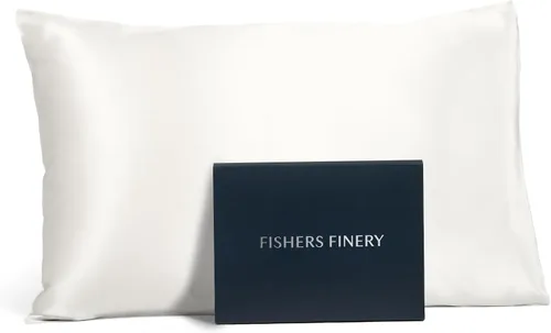 Vista 24 de Fishers Finery Funda de almohada de seda de morera 100% pura de 25mm (Rojo King)