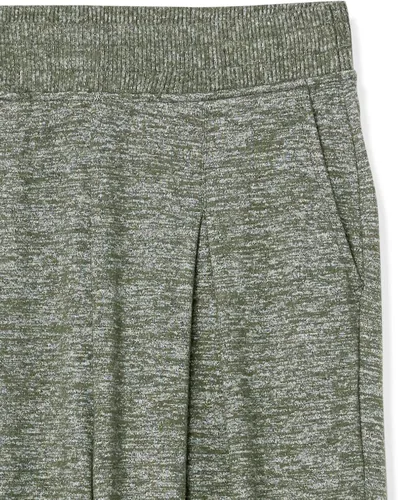 Vista 7 de Daily Ritual Pantalón de pierna ancha plisado de punto acogedor para mujer