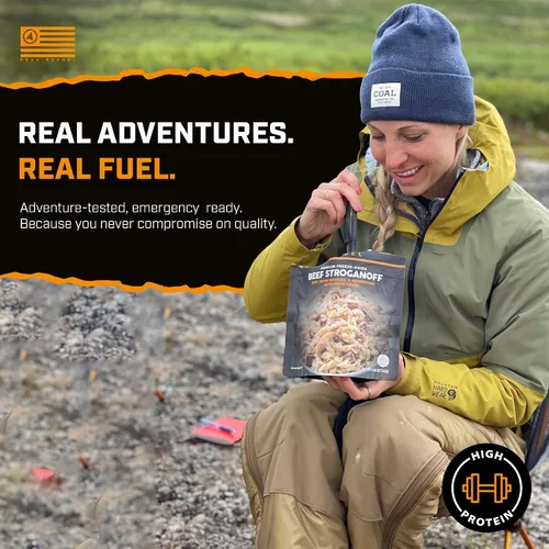 Vista 8 de Peak Refuel Beef Stroganoff - Comidas para acampar liofilizadas, carne real