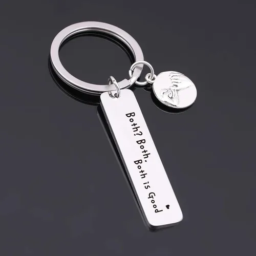 Vista 3 de Nothers Vnisy - Llavero de orgullo bisexual regalo de orgullo bisexual regalo de bisexualidad llavero de bisexualidad joyería de bisexualidad regalo
