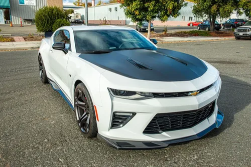 Vista 11 de Reemplazo para Chevrolet Camaro SS 2016-Actual Splitter de labio de parachoque delantero estilo ZL1 con panel de rocker lateral en par