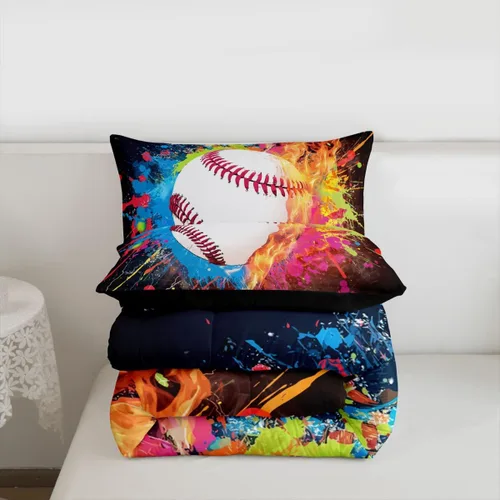 Vista 115 de Juego de ropa de cama de baloncesto para niños y adolescentes, juego de edredón deportivo para niños, tamaño matrimonial, suave, ligero, decoración