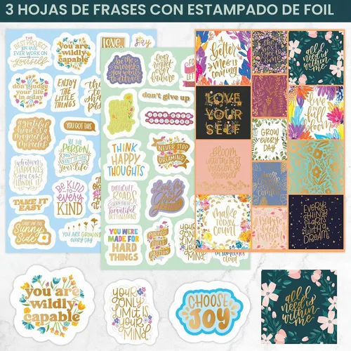 Vista 6 de bloom daily planners Paquete de pegatinas Mega Planificador de 40 páginas (más de 1500 pegatinas) - Libro de pegatinas de variedad definitiva