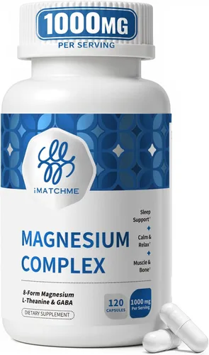 Vista 11 de Complejo de magnesio 1000mg para mujeres, 8 formas, alta absorción, 240