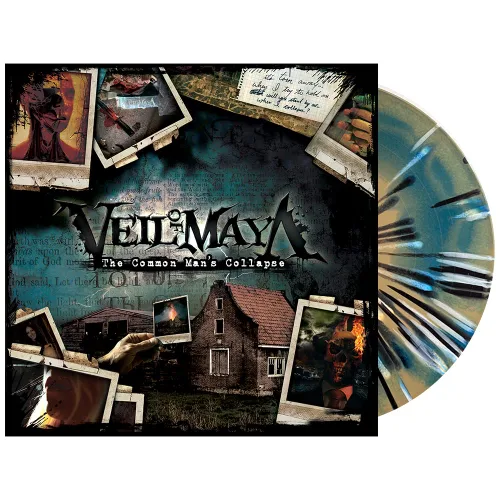 Vista 2 de The Common Man's Collapse Blue & Gold with BlackWhite Splatter L