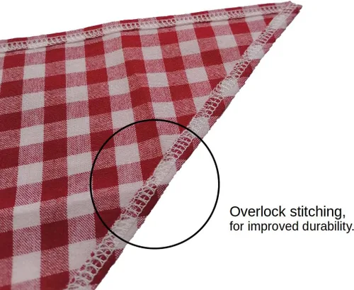 Vista 5 de Bandanas de algodón para perros, paquete de 4, tela transpirable de primera calidad para perros medianos a grandes, cachorros, mascotas Bufanda