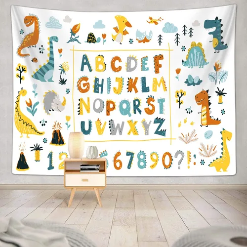 Vista 8 de Tapiz del Sistema Solar para Dormitorio de Niños Varones, Espacio Exterior Galaxia Póster Educativo de Fiesta Tapices Decoraciones Arte de Pared