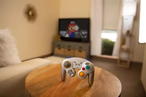 Vista 5 de PowerA Wireless Controller for Nintendo Switch - GameCube Style Silver - Nintendo Switch