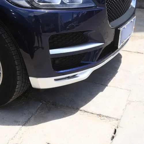Vista 2 de YIWANG ABS cromo coche Parachoques delantero cubierta Trim 3 unids para Jaguar F-Pace Prestige Premuim 2016 2017 2018 Accesorios externos
