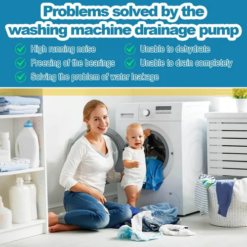 Vista 6 de Lucky Seven 202203 Bomba de drenaje para lavadora Maytag, sustituye a 202203, 202540, 6-2022030, WP6-2022030
