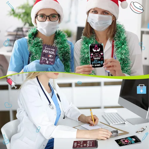 Vista 6 de Spiareal Juego de 24 piezas de regalos para enfermeras, bolígrafos con versículos bíblicos, cuadernos de escritura, bolígrafos con cita bíblica
